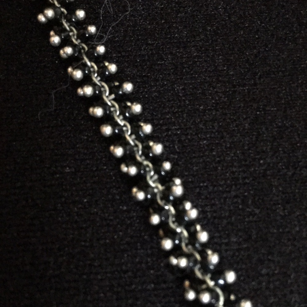 Vintage Napier Silver and black beaded Bracelet - Picture 5 of 6